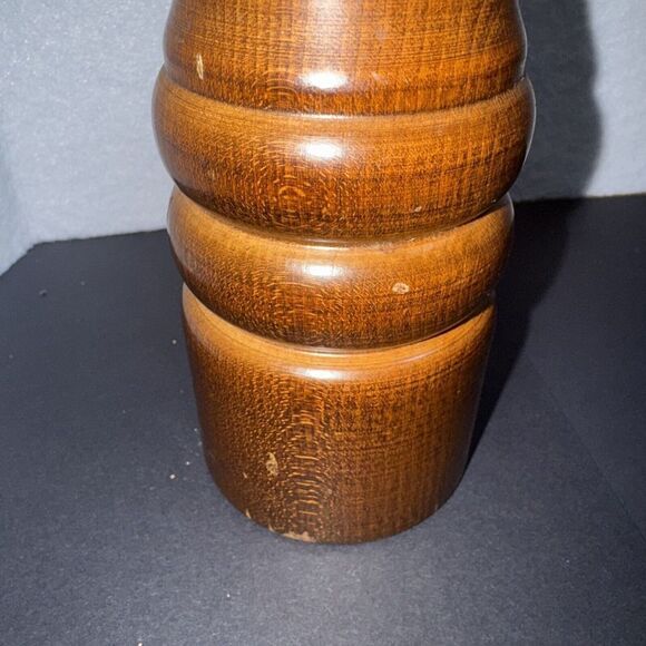 Vintage Chef Specialties Walnut Wood Pepper Mill Grinder President USA 12.5"Tall - Picture 3 of 8